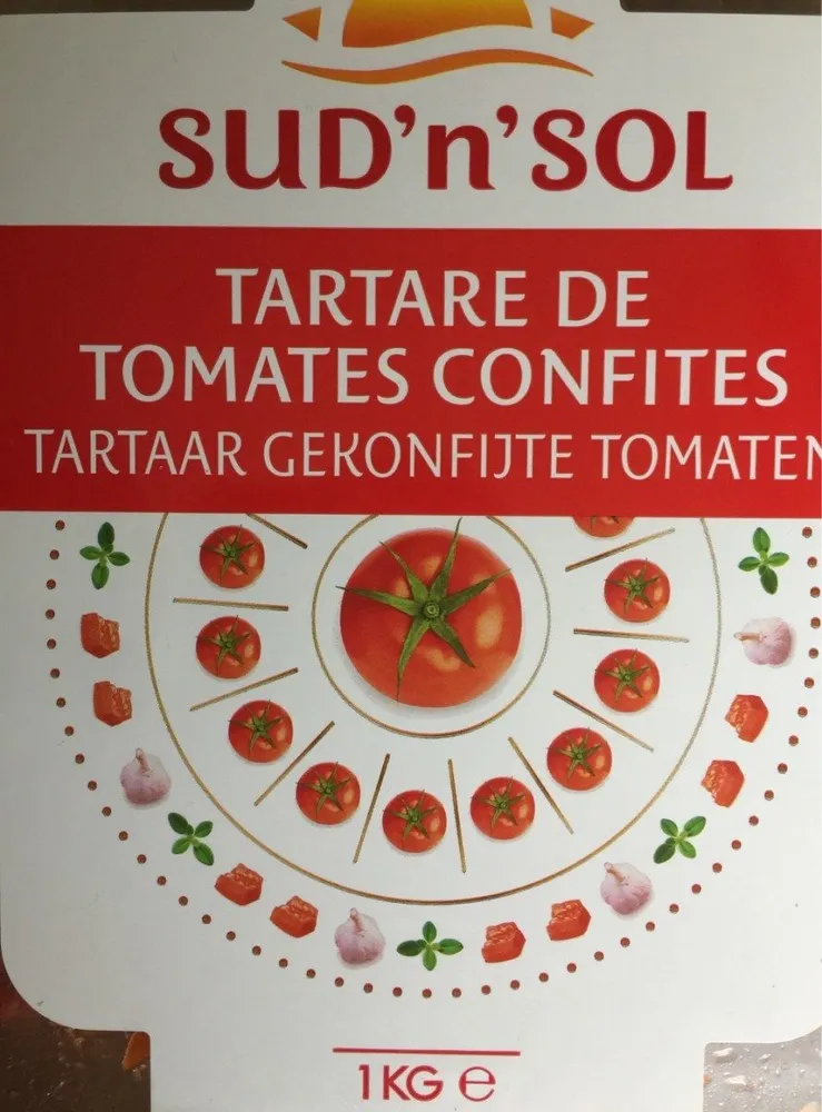 Tartare de tomates confites