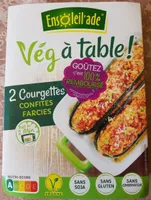 2 courgettes confites farcies