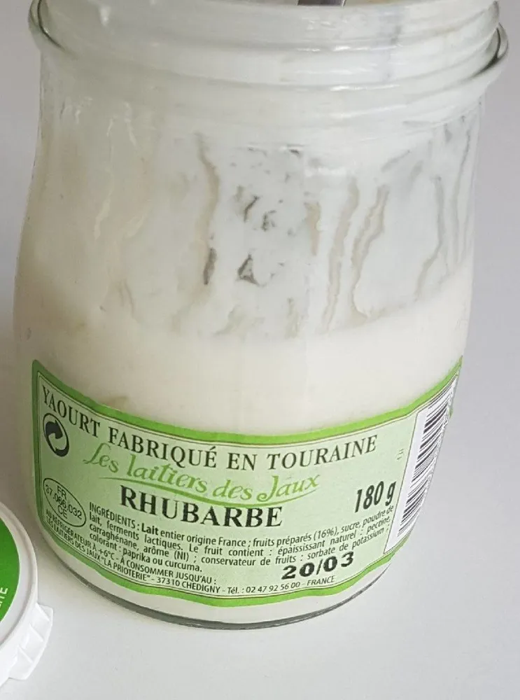 Yaourt à la Rhubarbe