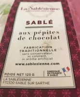 Sablé aux pépites de chocolat