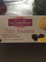 Petit fondant pepite d'orange gouttes chocolat