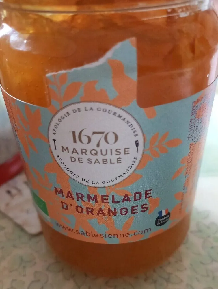 Marmelade d oranges bio