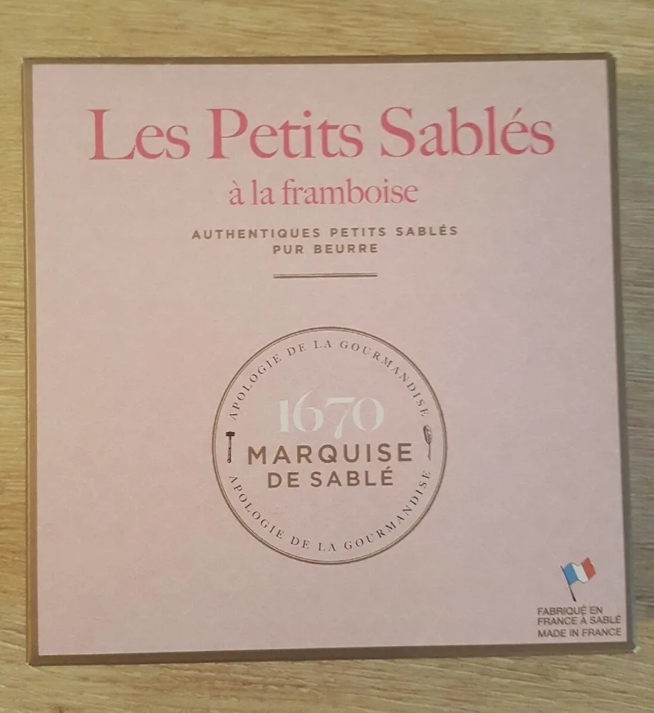 Les petits sablés à la framboise