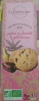 Biscuits bio pépites de chocolat & goût banane