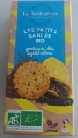 Les petits sablés bio graines de chia et goût citron