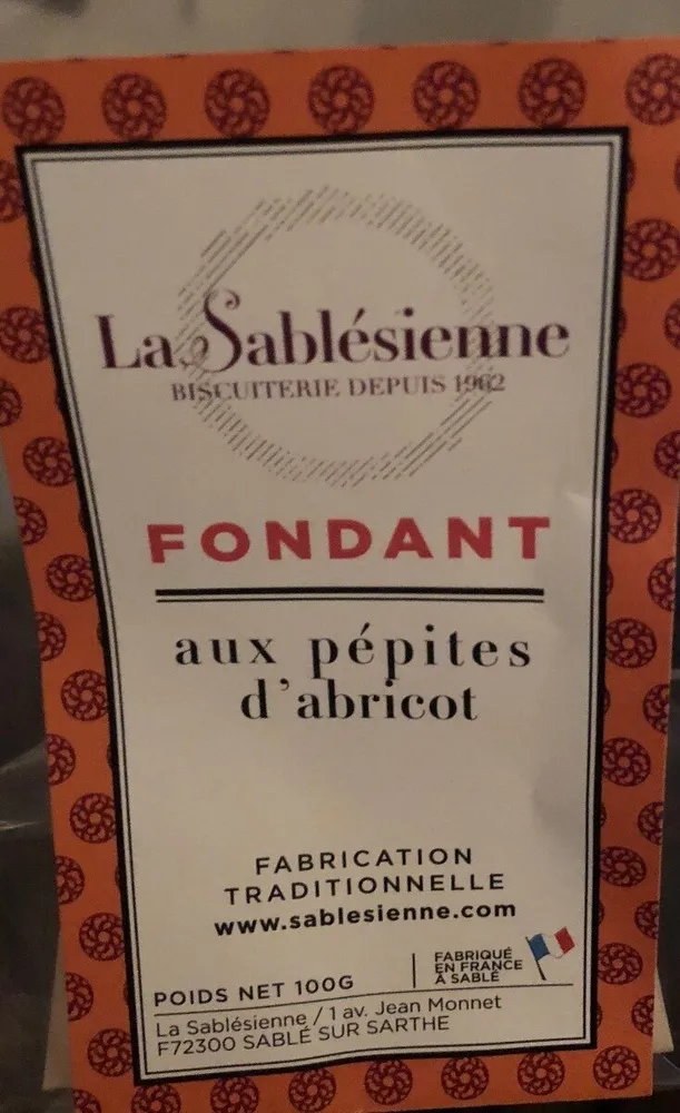 Fondant aux pepites d'abricots