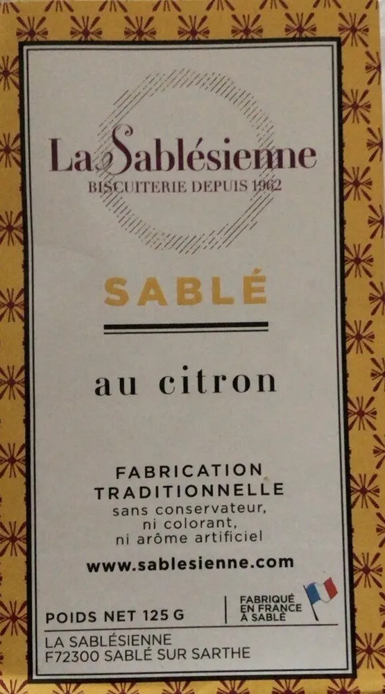 Sable au citron