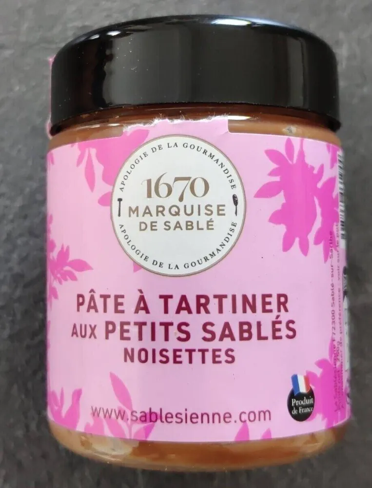 Pâte à tartiner aux petits sablés noisettes