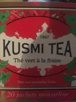 Thé Vert à La Fraise, 20 Sachets Mousseline