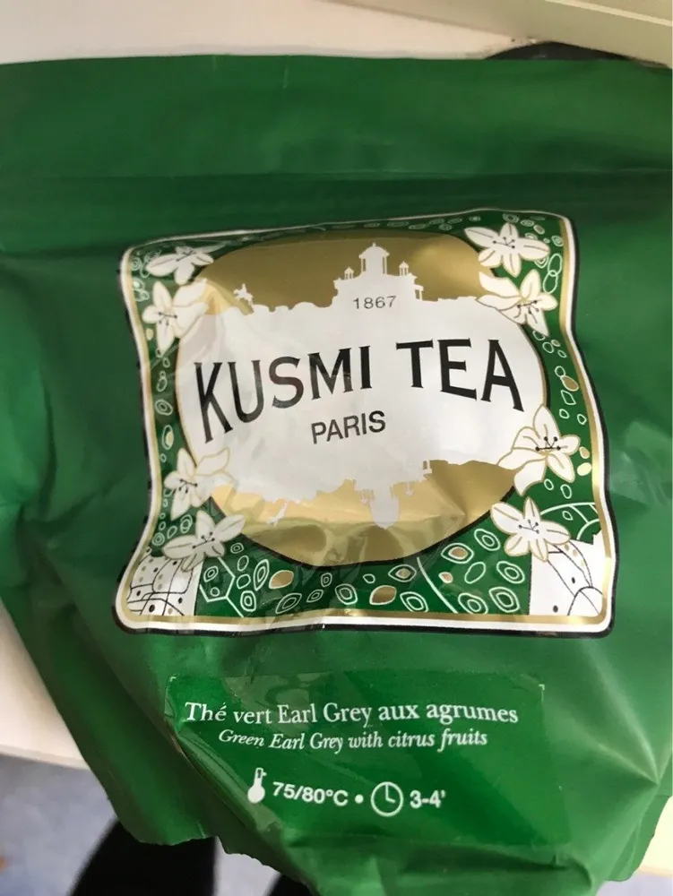 The vert earl grey aux agrumes