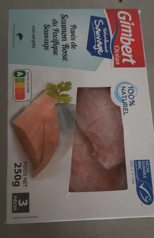 Pavés de saumon rose du pacifique sauvage
