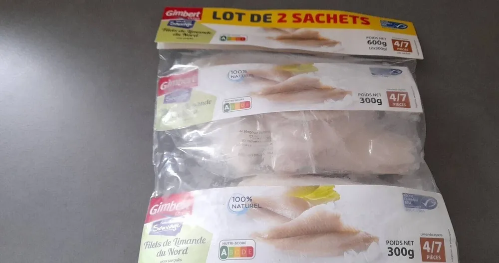 Filets de limande du nord
