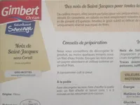 Noix de Saint Jacques sans corail