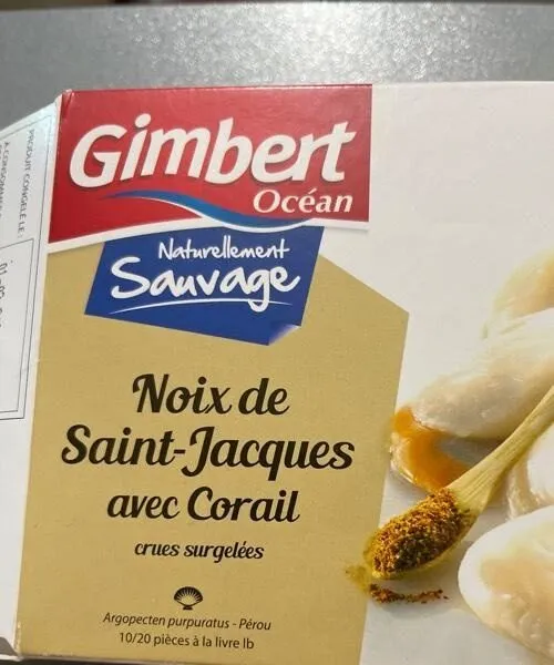 Noix de Saint-Jacques avec corail
