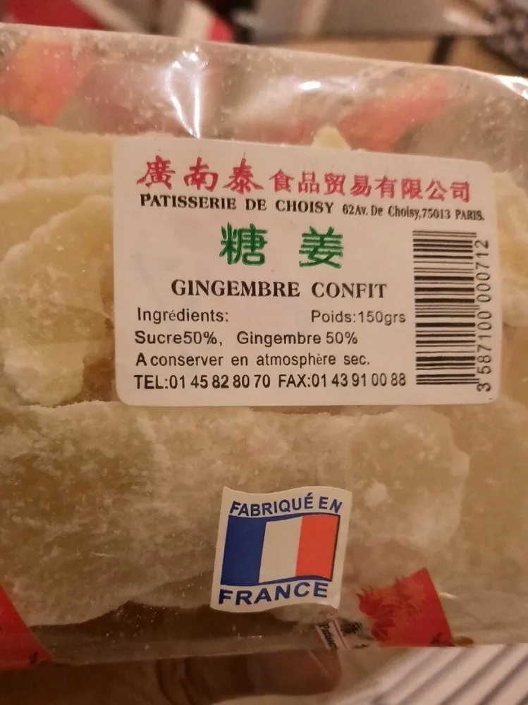 Gingembre confit