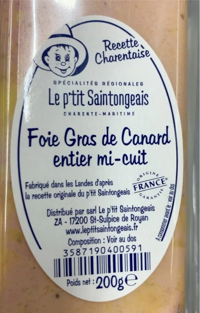 Foie gras de canard entier mi-cuit