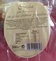 Gâche au beurre et à la crème fraîche - 500 g - La Fournée Dorée