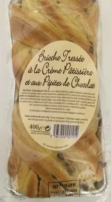 Brioche tressée crème pâtissière