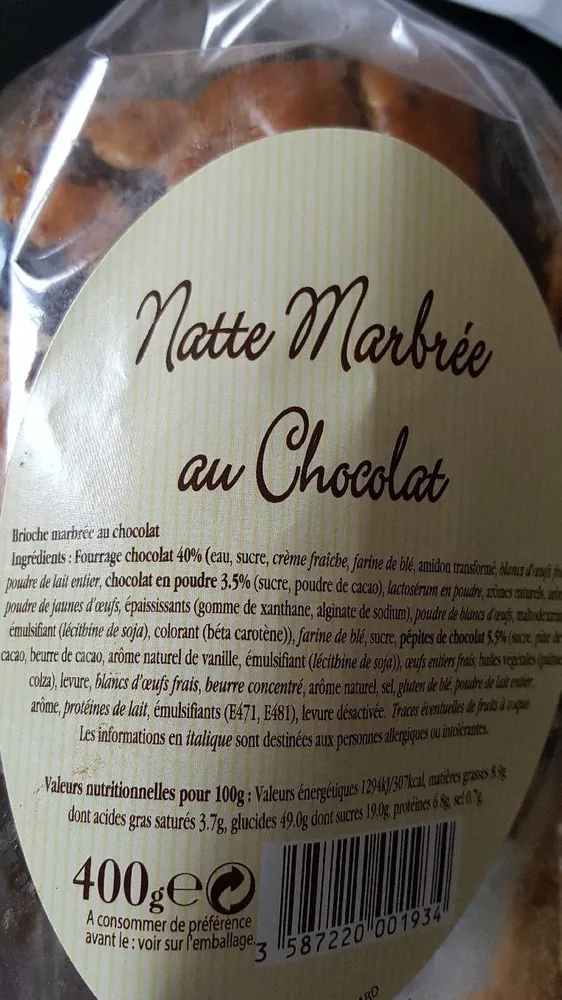 Natte Marbrée au Chocolat