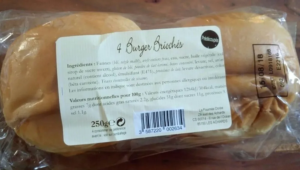 Burger briochés
