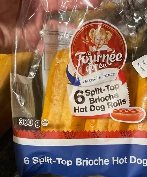 Brioche hot dogs