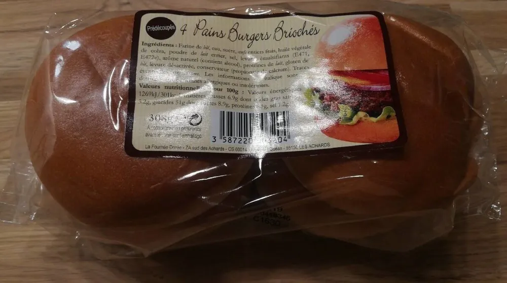 4 pains burgers briochés
