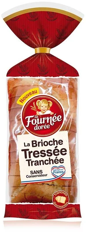 La brioche tressée tranchée