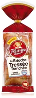 La brioche tressée tranchée