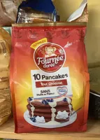Pancakes au chocolat en poudre