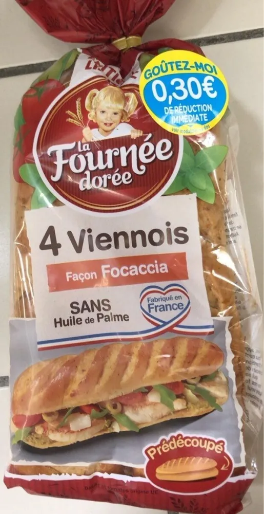 4 Viennois façon Focaccia