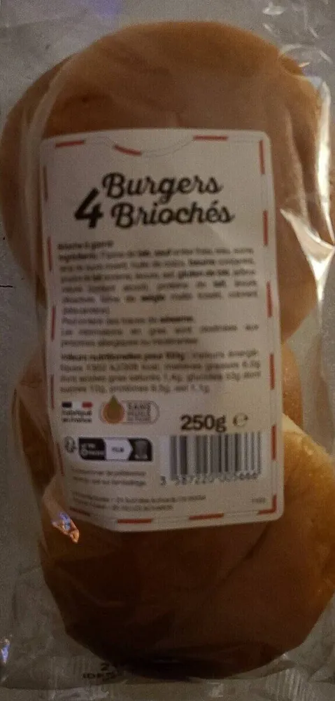 4 Brioches Burger Buns