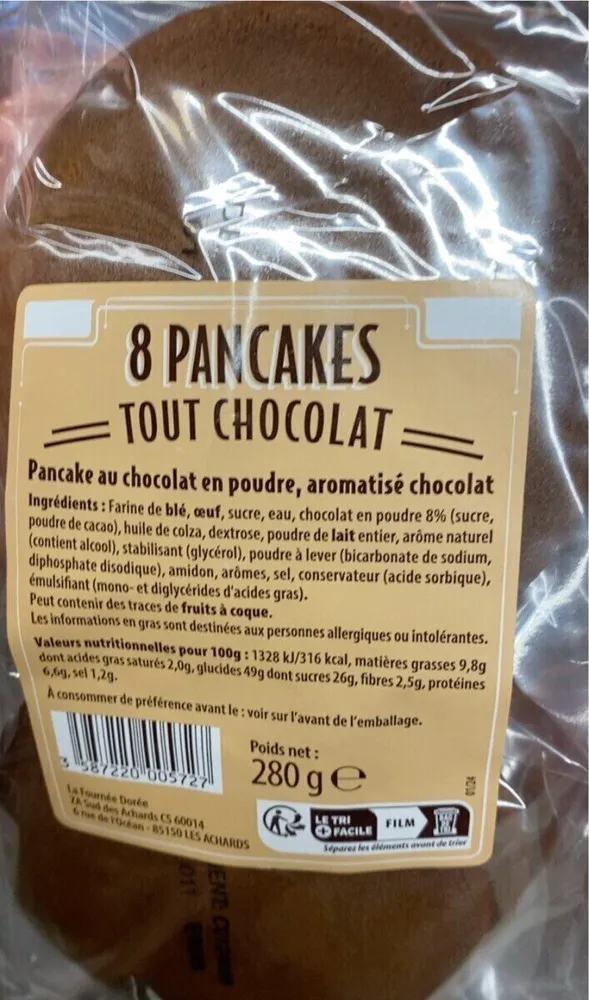 8 pancakes tout chocolat