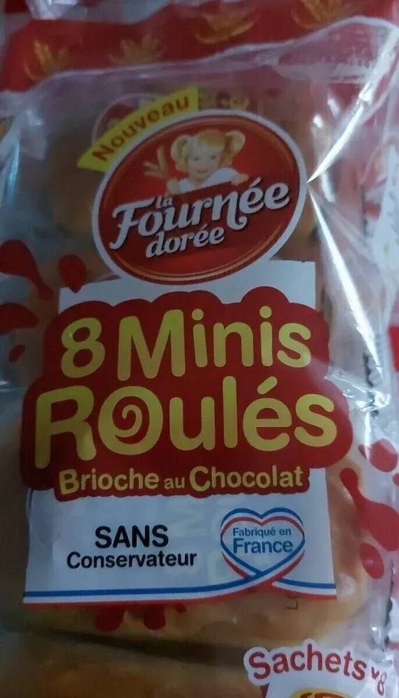 Minis roulés brioche au chocolat