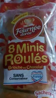 Minis roulés brioche au chocolat