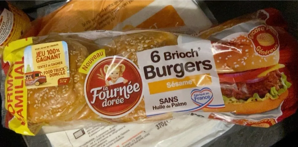 6 Brioch' Burgers Sésame