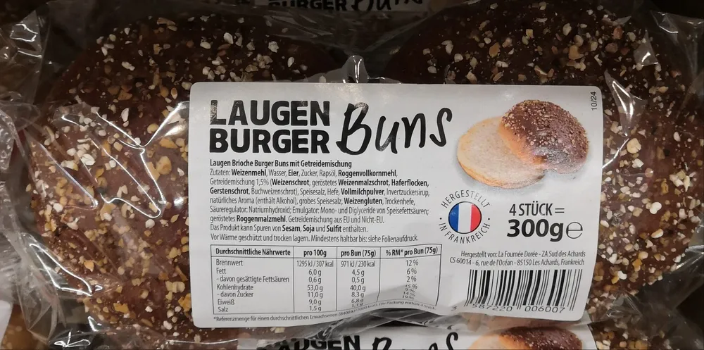 Laugen Burger Buns