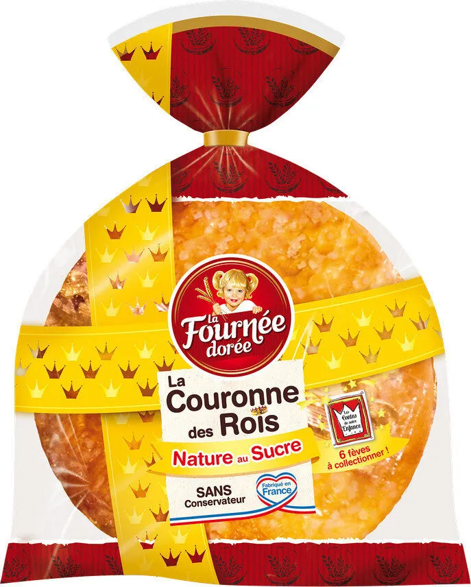 Couronne rois briochée nature 350g