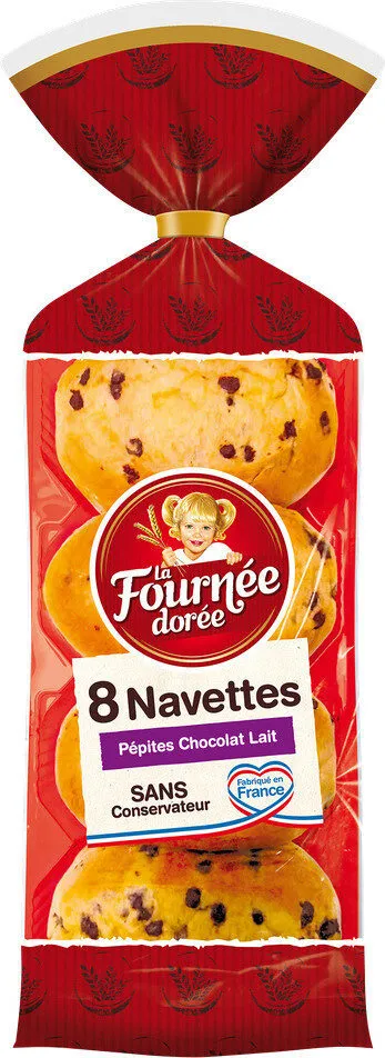 8 Navettes pépites chocolat