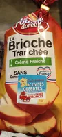 brioche tranchée crème fraîche
