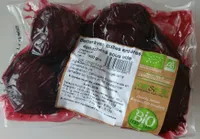Betteraves cuites entières épluchées sous vide