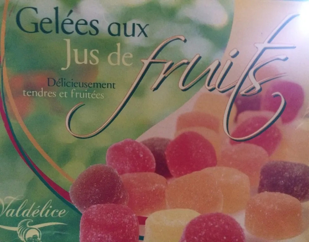 Gelees aux jus de fruits