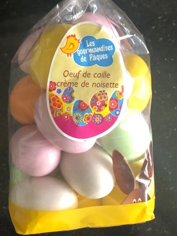 Oeuf de caille creme de noisette