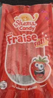 Tubes fourrés acides goût fraise