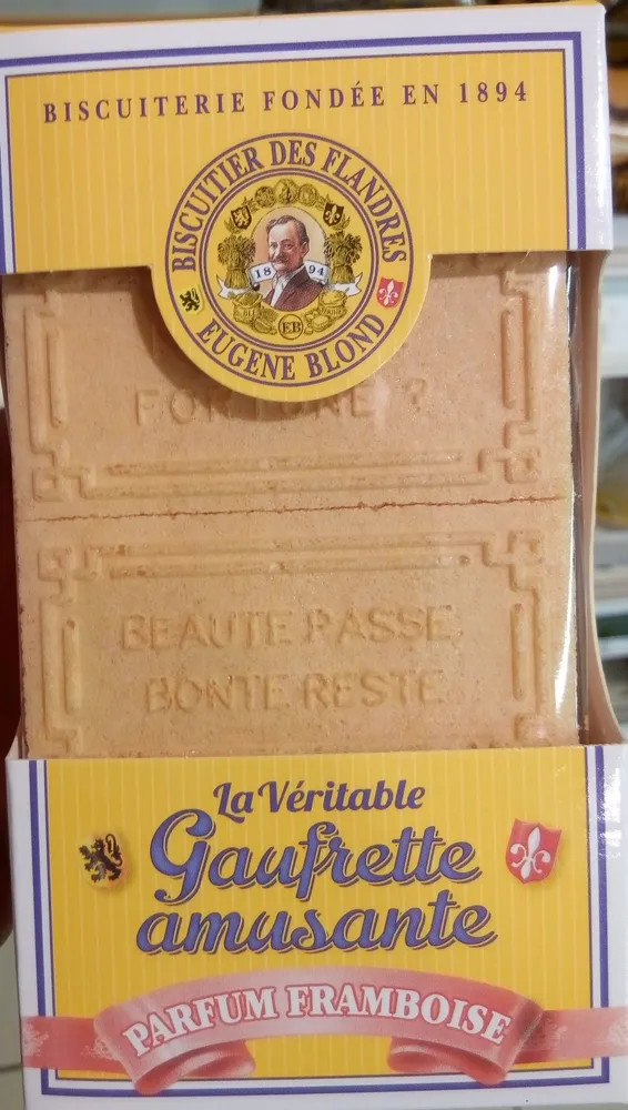Gaufrette Double Fourrage Parfum Framboise