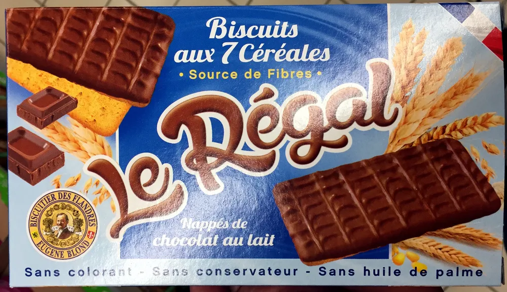 Le Régal Biscuits aux 7 Céréales - Nappés de chocolat au lait