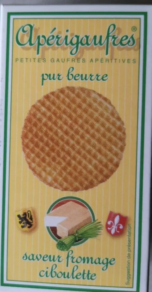 Aperigaufres pur beurre saveur fromage ciboulette