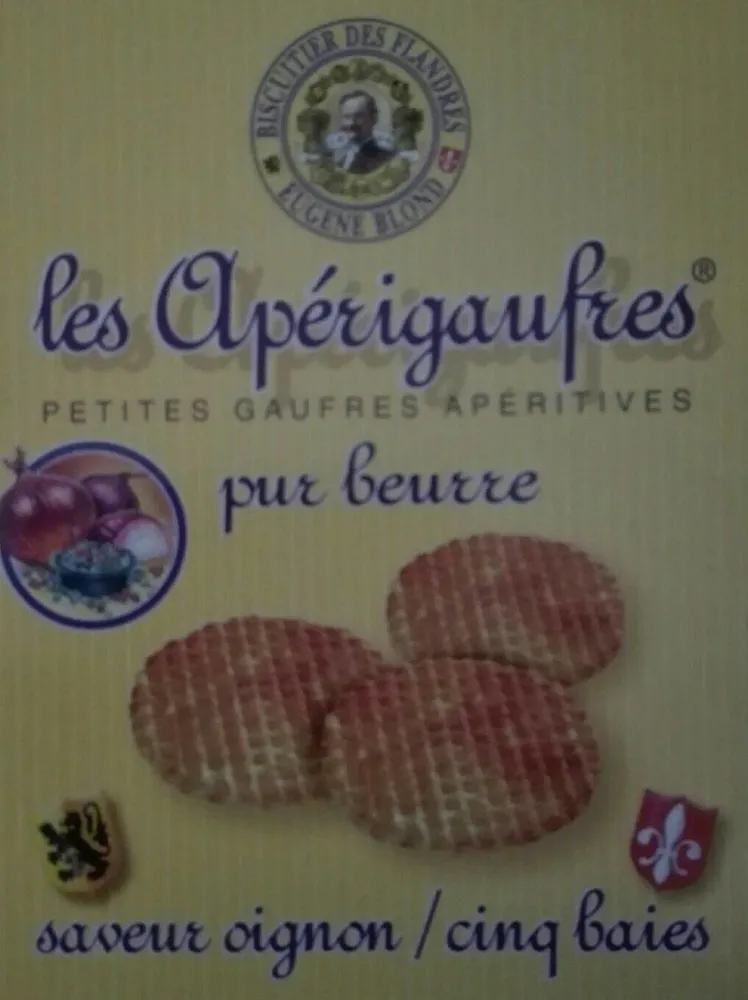 Les Apérigaufres pur beurre saveur oignon /cinq baies