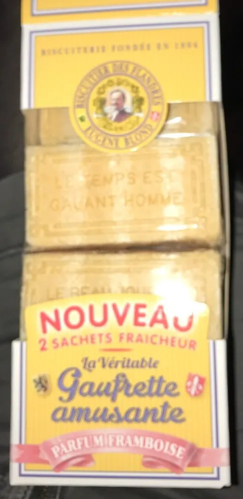 La veritable gaufrette amusante parfum framboise