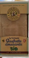 Gaufrette amusante bio au chocolat