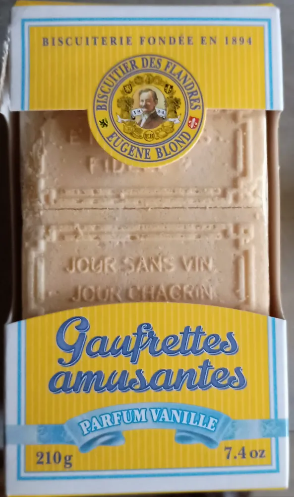 La véritable gaufrette amusante parfum vanille